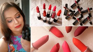 MAC POWDER KISS LIPSTICKS SWATCHES ON INDIAN SKIN & REVIEW