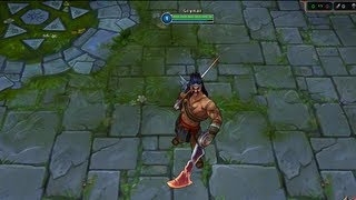 League of Legends - Skin Preview - LoL Gladiator Draven Gameplay Skin (Gladiatore League of Legends)
