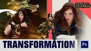 Awesome Photoshop Skills - Black Widow vs sivir