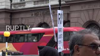 UK: Crowd of Assange's supporters protest against extradition in London