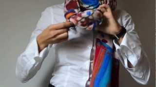 Как красиво завязывать шейный платок от ExclusiveTextile.ru