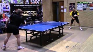 Короткий тест: атака слева короткими шипами DHS 652 на BUTTERFLY Gionis Carbon All+