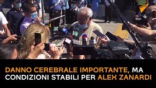 Alex Zanardi, danno cerebrale importante, ma condizioni stabili