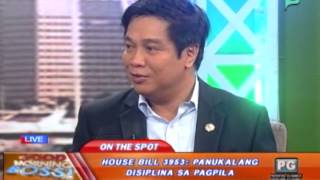 Panayam kay Cong. Rodel Batocabe ukol sa house bill 3953: Panukalang disiplina sa pagpila [03|11|14]
