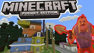 ПРИВЕТ СОСЕД В Minecraft PE 1.0 - (БЕЗ МОДОВ)