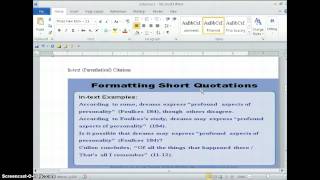 MLA format