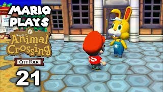 Bunny Day - Mario Plays ACCF #21 (Animal Crossing: City Folk)