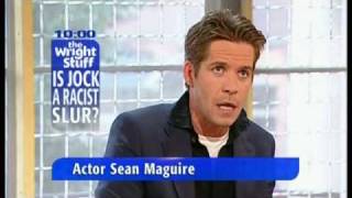 Sean Maguire says 'british bastard' on The Wright Stuff