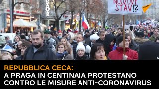 Repubblica Ceca: a Praga in centinaia protestano contro le misure anti-coronavirus