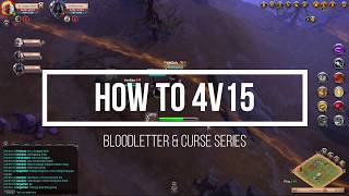 Bloodletter & Curse 4 v 15 - Open World PvP - Albion Online 2019