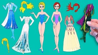 15 DIY Frozen Paper Dolls Hacks and Crafts