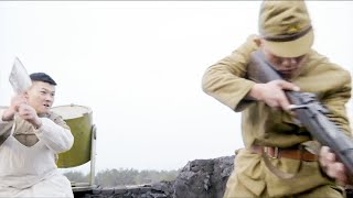 國共兩軍隊長藝高人膽大，隻身殺進日軍炮樓，比賽誰先救出人質！ ️ 抗日