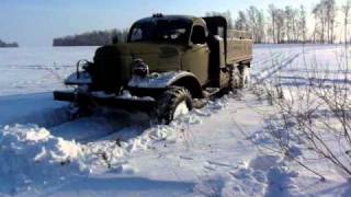 Зимние покатушки на ЗИЛ-157, январь 2011.