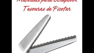 Materiais para Scrapbook Tesouras de Picotar