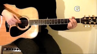 How to play Yesterday on guitar by The Beatles