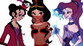 Героини Дисней в нарядах злодеев из своих мультфильмов