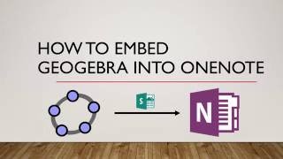 #classhack - HOW to embed GeoGebra in OneNote
