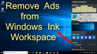 Remove ads from Windows Ink Workspace