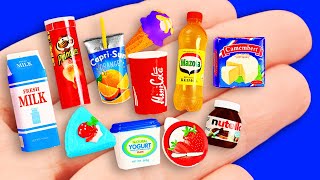 Miniature Food for Barbie! Миниатюрная еда & напитки для куклы Барби! 50 идей!