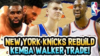 HUGE TRADE HAPPENING?! KEMBA WALKER NEW YORK KNICKS REBUILD! NBA 2K18 MY LEAGUE
