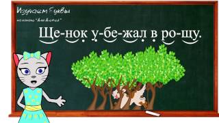 ? Урок 33. Учим букву Щ, читаем слоги, слова и предложения вместе с кисой Алисой. (0+)