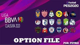 PES 2020 |  Liga MX Clausura 2020 en eFootball PES 2020⚽️??? (Option File?)(Actualización)