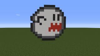 Minecraft Tutorial: Pixel Art Nintendo Super Mario: Ghost