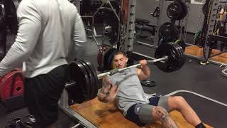 315 FlOOR Press with Constant Tension (no touch) & N-Gage Fat Grips
