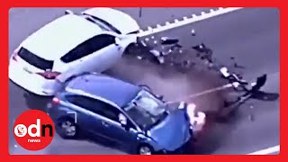 Dramatic Police Chase in Australia Ends in Fiery Collision