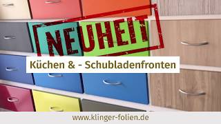 Küchenfronten bekleben bzw. Folieren mit Möbelfolie by Klinger