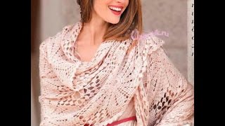 Уроки Крючком - ВЯЗАНИЕ ШАЛИ - 2019 / Lessons Hook - crocheted shawl / gehäkelten Schal