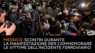 Messico: scontri durante la manifestazione per commemorare le vittime dell'incidente ferroviario