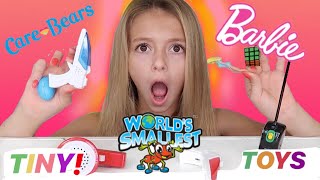 WORLDS SMALLEST Toys! | Tiny Mini Products! | Quinn Sisters