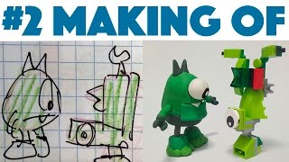Making Of Play-Doh Booger Tries to Build LEGO Booger | Bricks and Clay Play