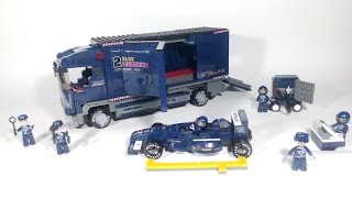 Sluban Formula 1 M38-B0357 - F1 “Blue Lightning” Racing Truck