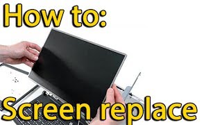 HP Pavilion G7-1000 Series screen replacement, замена экрана ноутбука
