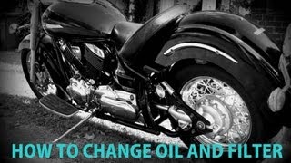 Yamaha XVS 1100 Oil and Filter Change (HD)