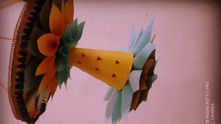 Akash Kandil Making At Home For Diwali // Diwali Lantern Making // Paper Lantern Making //