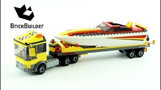 LEGO CITY 4643 Power Boat Transporter Speed Build for Collectors - Collection Harbour (3/9)