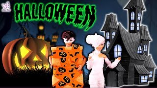 Rodzinka Barbie * MUMIA I KEN PRZEBRANY ZA GĄBKĘ * Bajka po polsku z lalkami Halloween