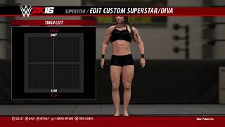 WWE 2K16 - My Create a (muscular) woman process