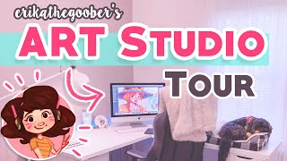 ART STUDIO TOUR!! ? | My Freelance Digital Art Studio SetUp!