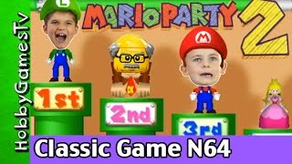 Mario Party 2 Classic Nintendo Video Game Gameplay Fun Old Man Lego Floyd + HobbyKids, HobbyGamesTV
