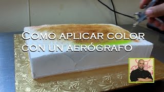 Tips para pintar un bizcocho con airbrush (aerógrafo)