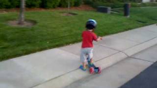 kids on scooter