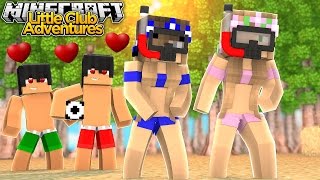 Little Kelly & Little Carly GO TO THE BEACH!!! - Minecraft Little Club Adventures