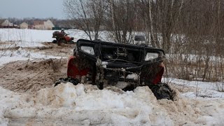 Проваливаясь под снег первая покатуха