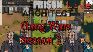 The purge - Gang warfare -  Season 2  Prison Architect Live!