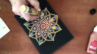 558. Декор ежедневника. Точечная роспись. Decor diary. Dot painting/