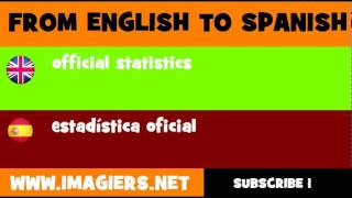 ESPAÑOL = INGLÉS = estadística oficial